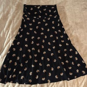 LuLaRoe Azure skirt with fox design
